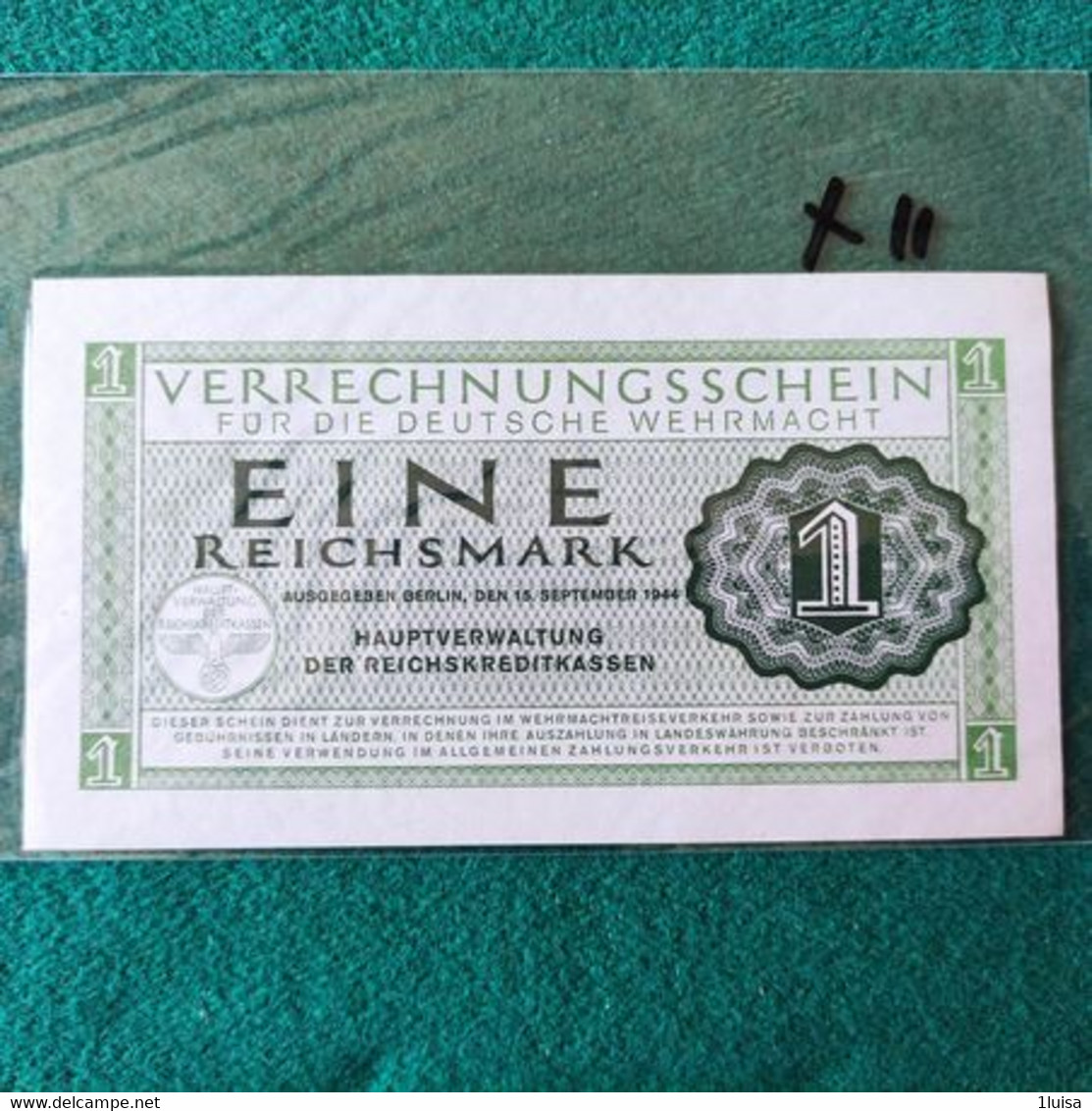 GERMANIA 1 MARK 1944 - Altri & Non Classificati