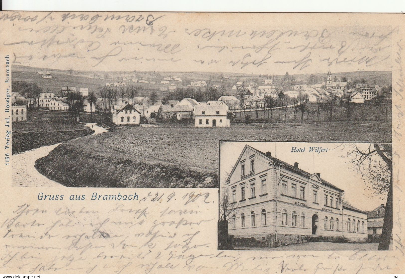 Allemagne Carte Postale Gruss Aus Brambach 1902 - Bad Brambach