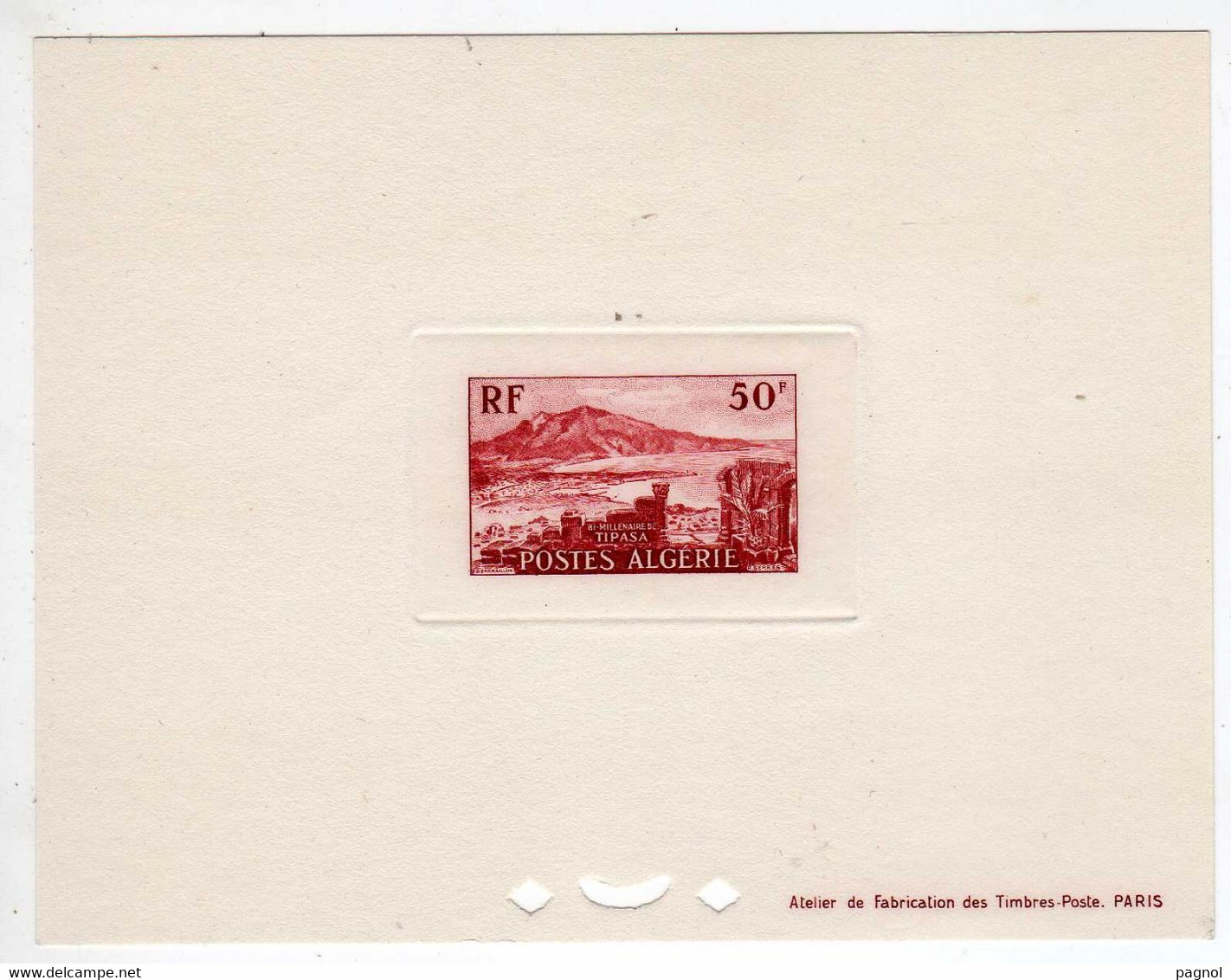 Algérie : Epreuve De Luxe : Tipasa N° 327 ( F. 13 X10 ) - Storia Postale