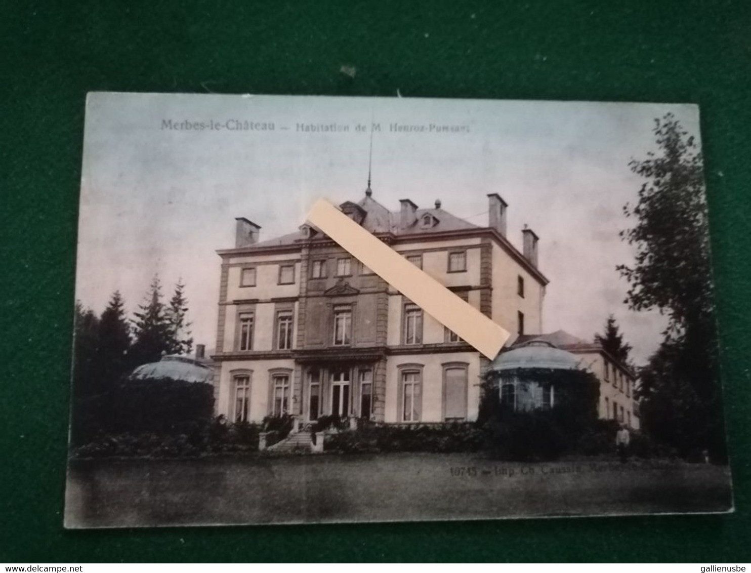 Carte Postale De Merbes-le-château :habitation De M.  Henroz Puissant - Merbes-le-Chateau