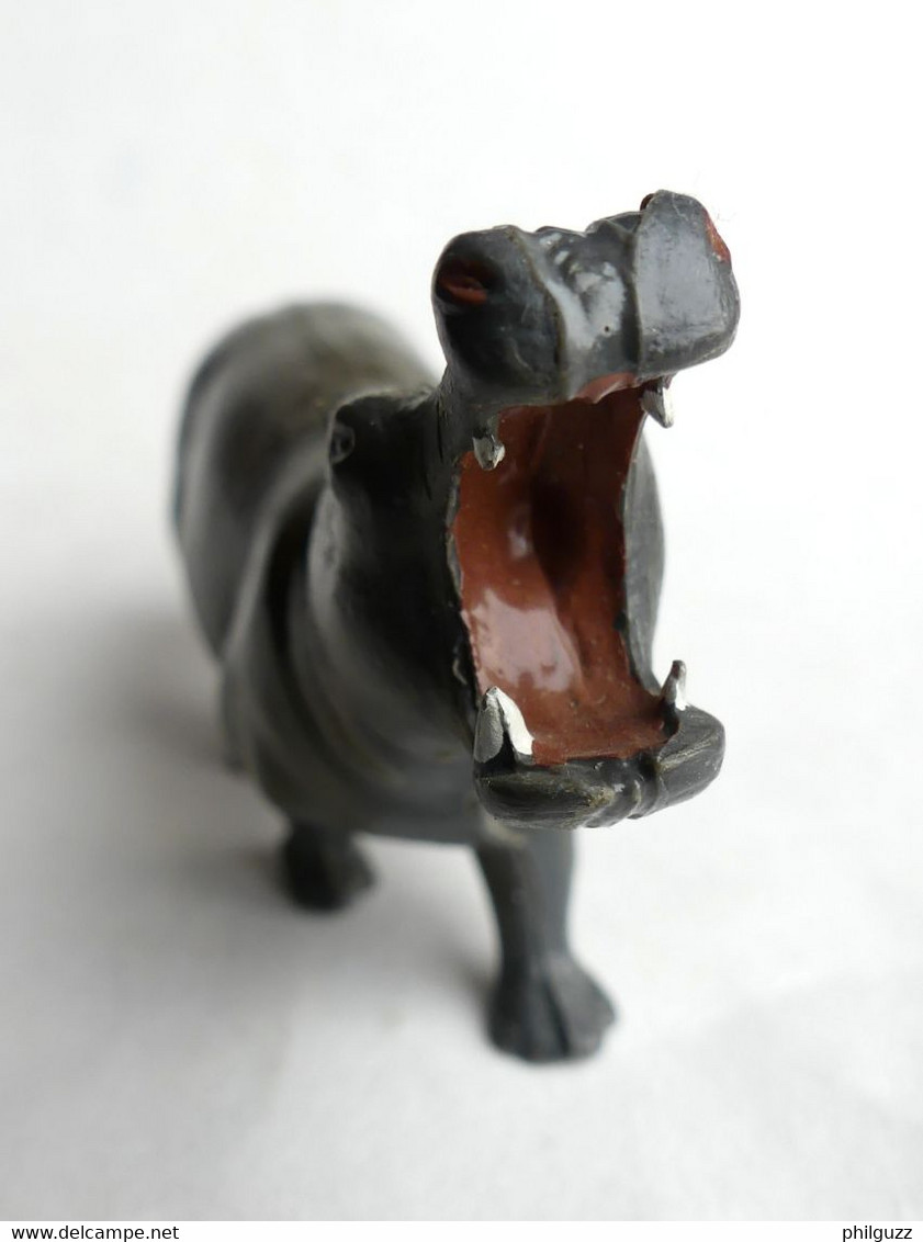 Figurine STARLUX  - ANIMAUX - HIPPOPOTAME 1714 ZOO Pas Clairet Elastolin Ougen Jim Cyrnos - Starlux