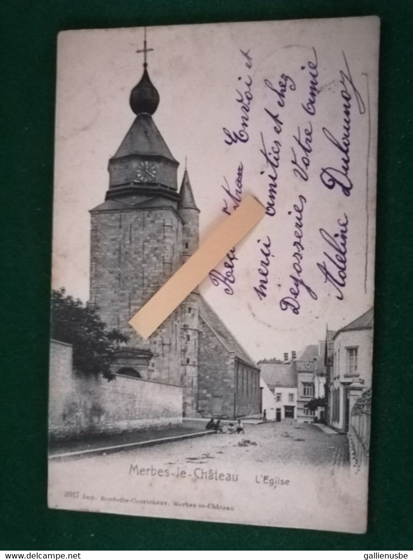 Carte Postale De Merbes-le-château :  L'Eglise - Merbes-le-Château