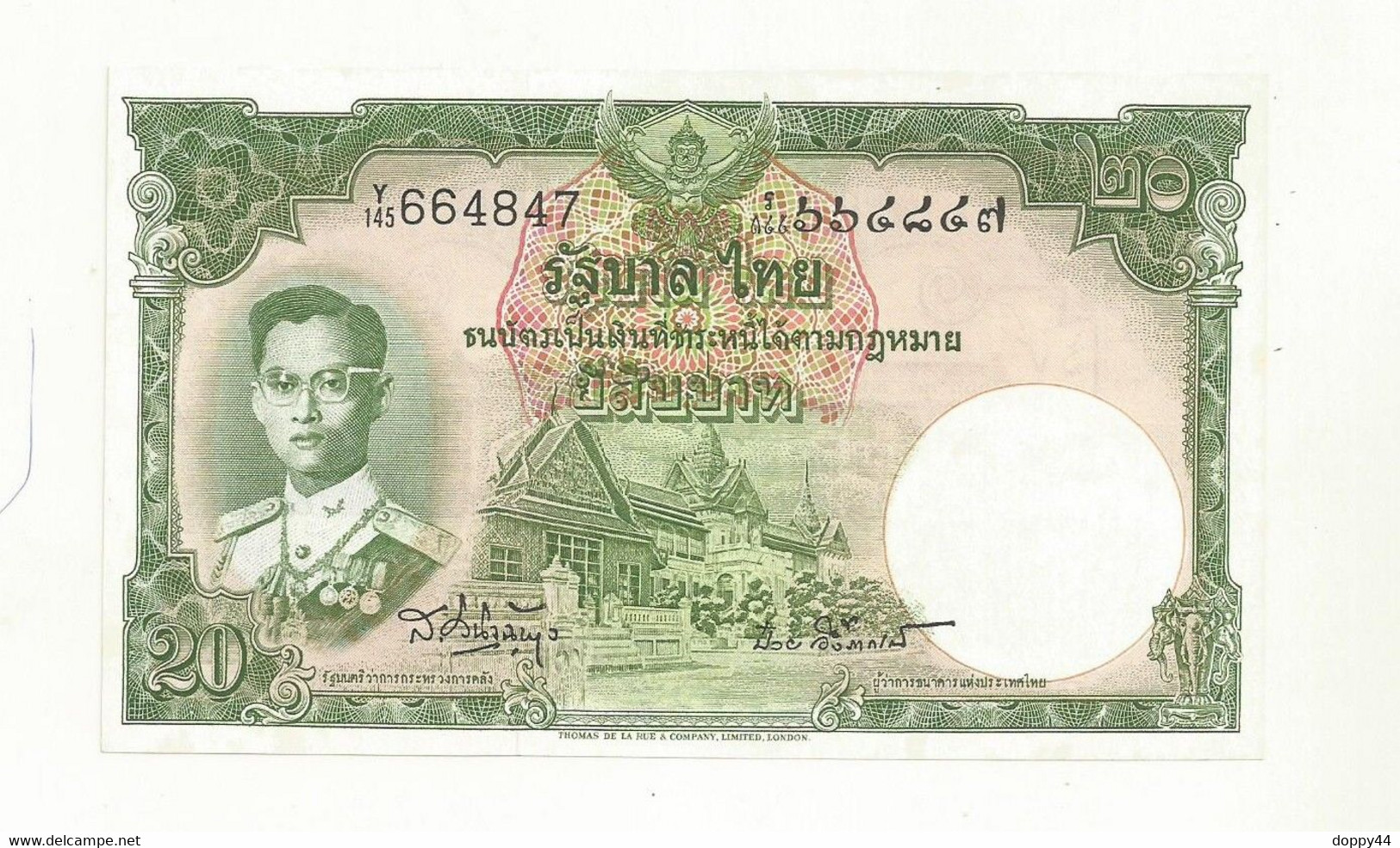 BILLET NEUF THAILANDE 1953 20 BATH. - Tailandia