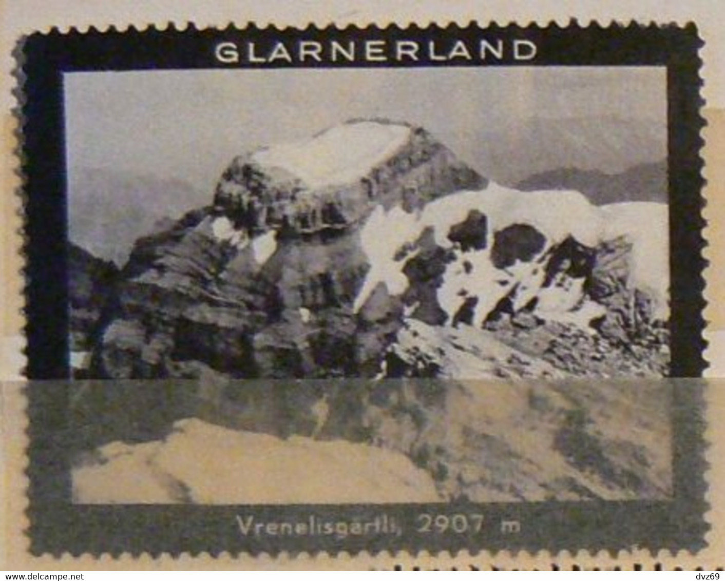 GLARNERLAND, Vignette Dentelée En Noir Et Blanc, Avec Gomme *, Vrenelisgärtli 2907, TB.m, TB - Other & Unclassified