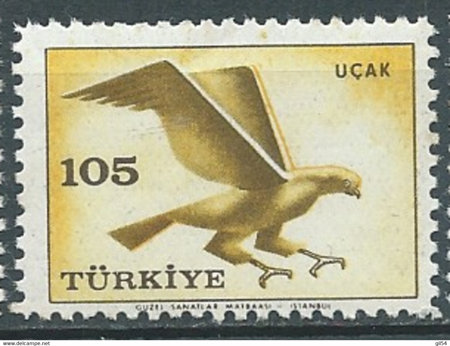 Turquie   - Aérien    - Yvert N°42 **  -  Bip 5023 - Posta Aerea