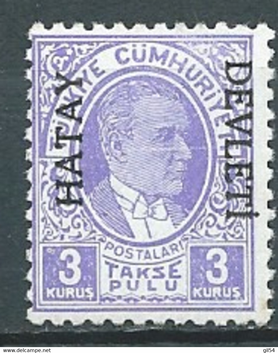 Turquie   - Taxe   - Yvert N° 8 **  -  Bip 5029 - 1934-39 Sandschak Alexandrette & Hatay