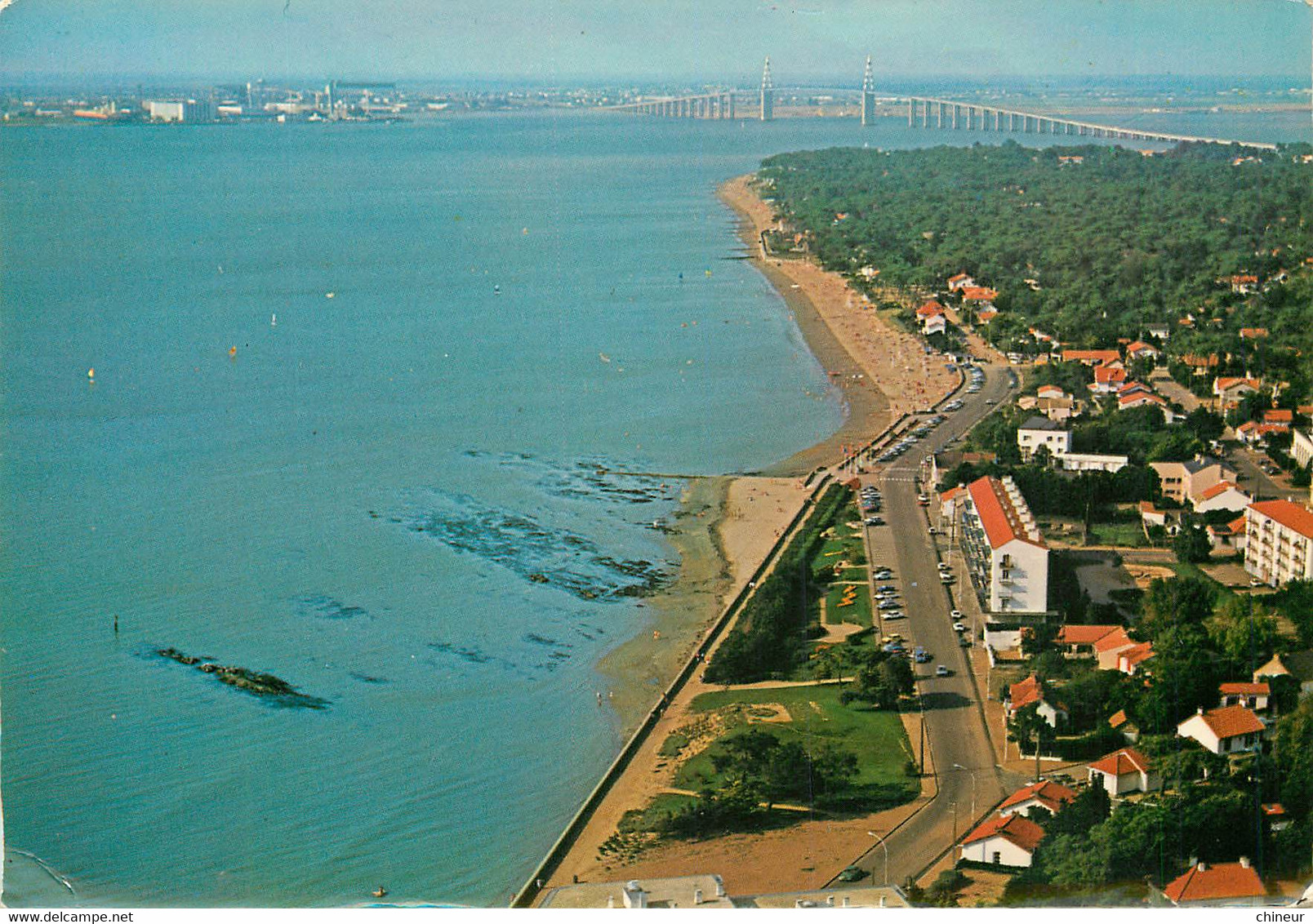 SAINT BREVIN LES PINS PERSPECTIVE SUR LE PONT SAINT NAZAIRE SAINT BREVIN ET PLAGE - Saint-Brevin-les-Pins