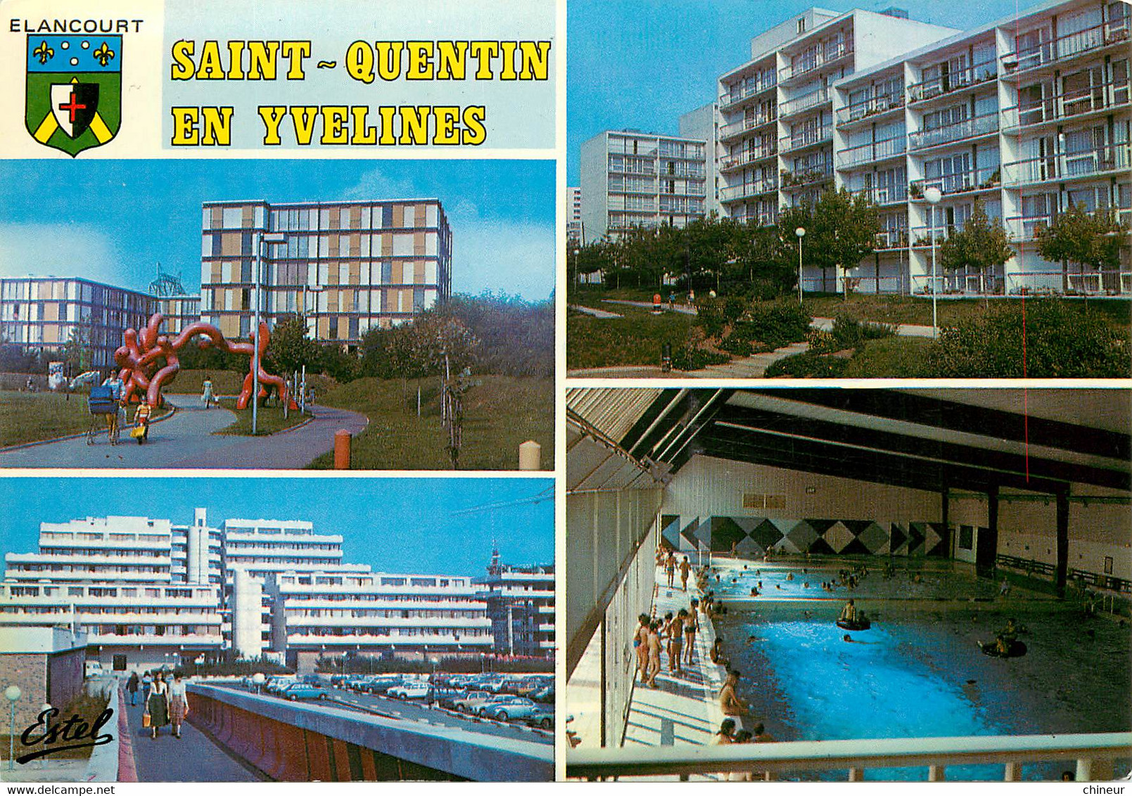 SAINT QUENTIN EN YVELINES VILLE NOUVELLE  CARTE MULTIVUES - St. Quentin En Yvelines