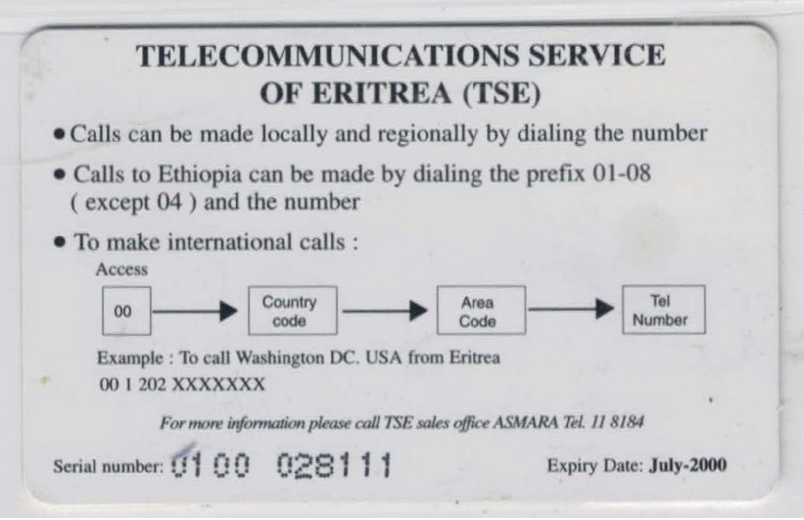 ERYTHREE à Puce -  Voir Scans - Eritrea