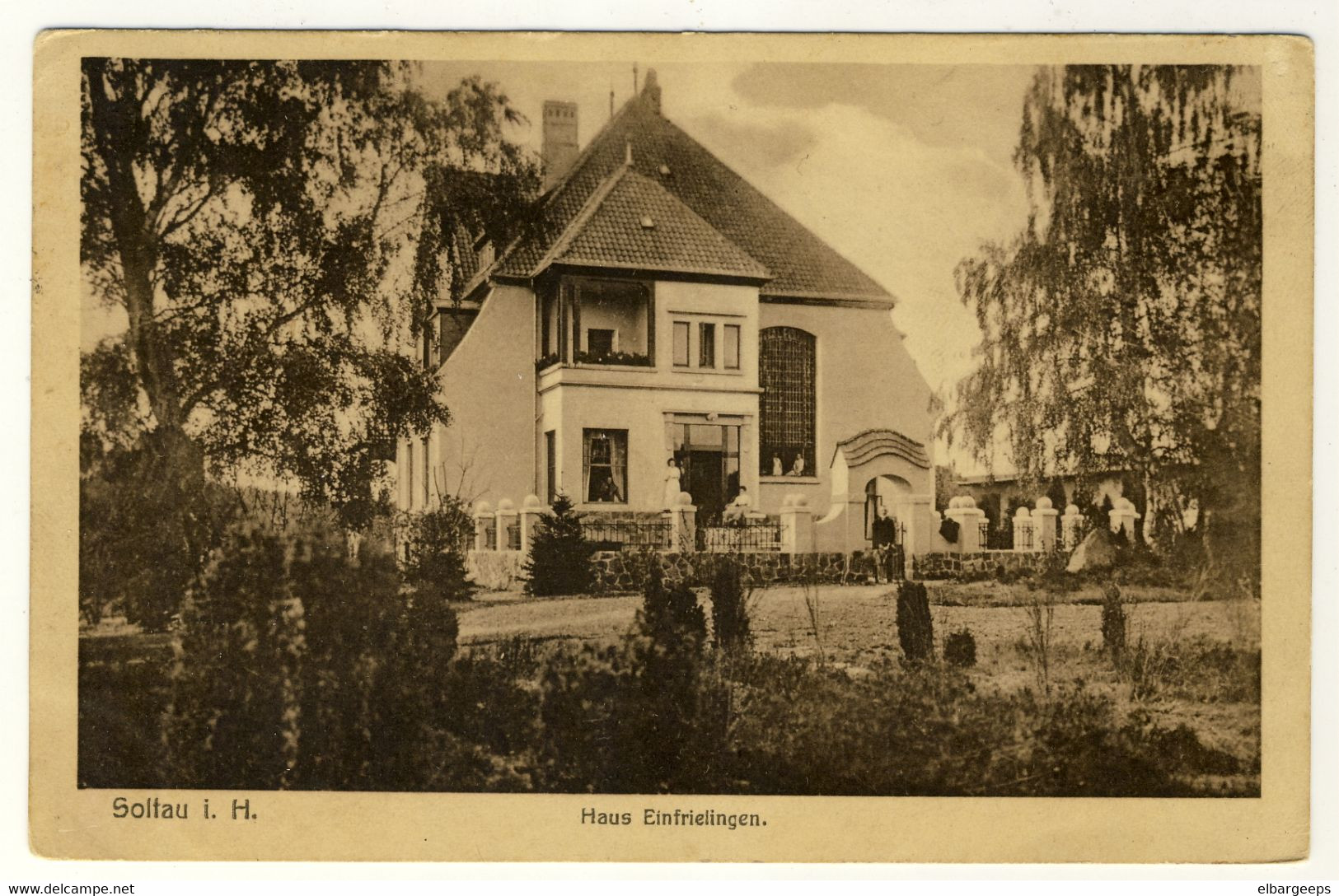 Soltau  - Haus Einfrielingen..... Datée Verso Année 1919 - 2 Scans - Soltau