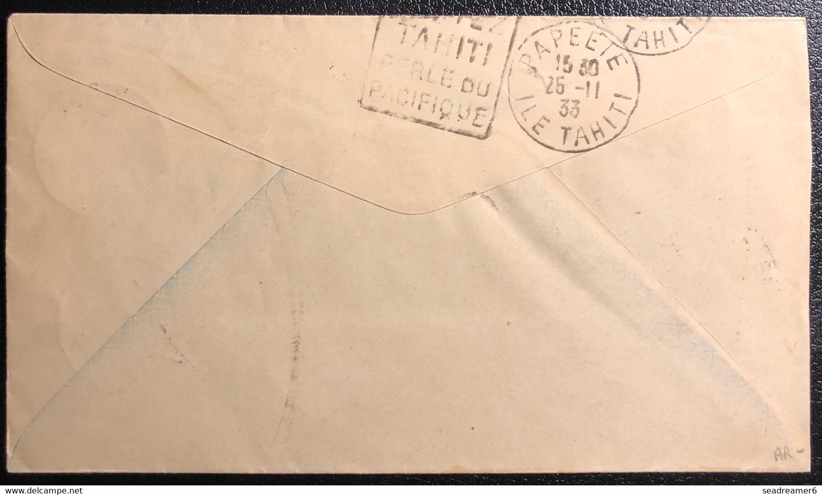 Océanie Lettre 1933 TAHITI Ile De RAIATEA UTUROA Tarif Interieur à 50c N°55 Pour Papeete Daguin En Arrivée  TTB - Cartas & Documentos