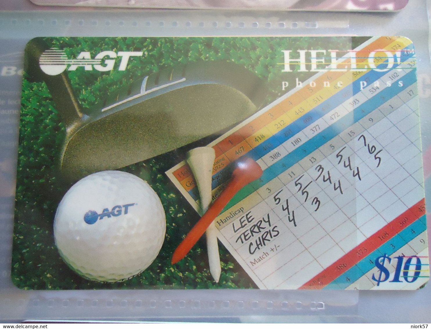 CANADA  PREPAID USED CARDS  MAGNETIC  AGT HELLO - Canada