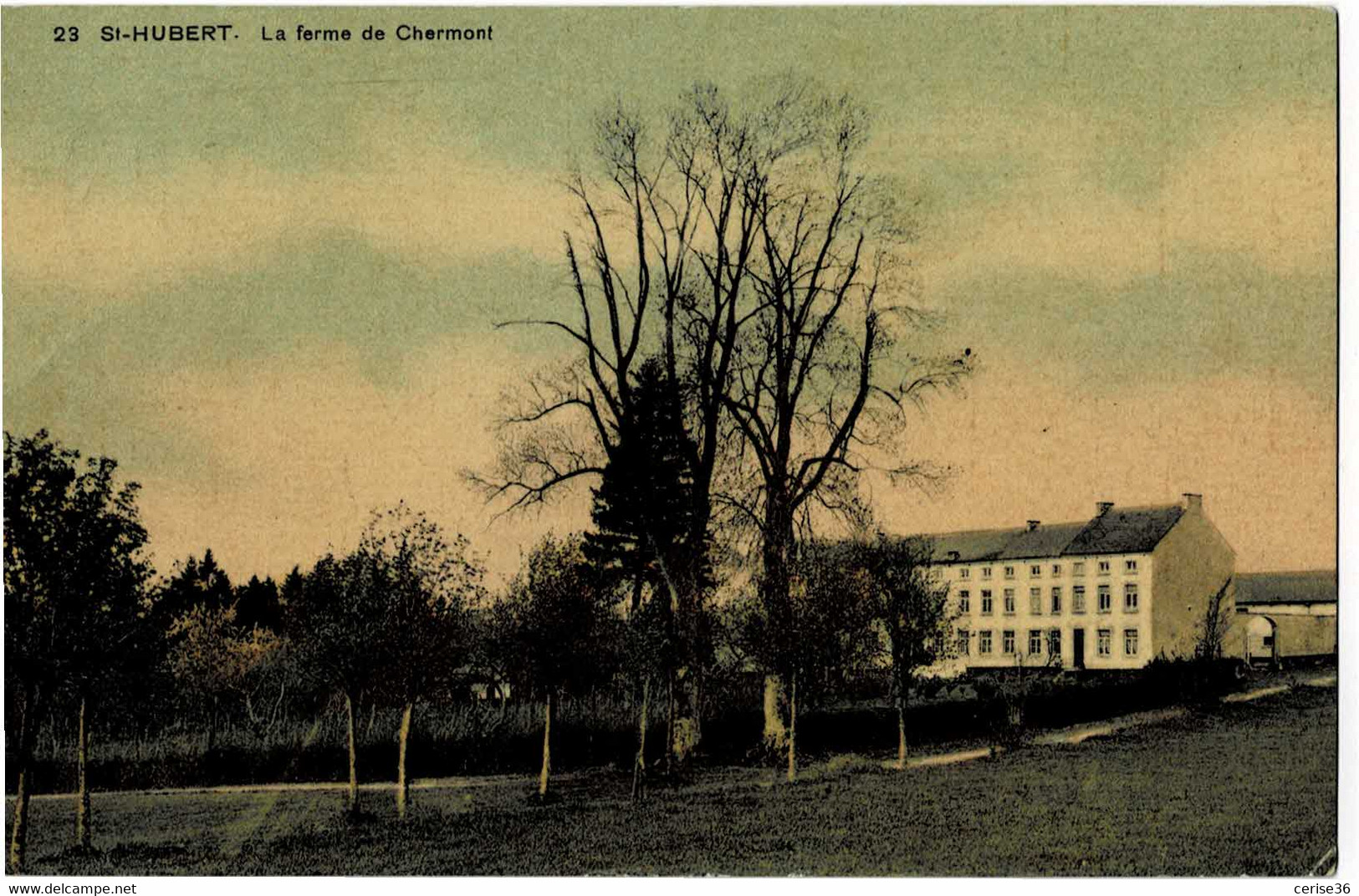 St-Hubert La Ferme De Chermont Circulée En 1912 - Saint-Hubert