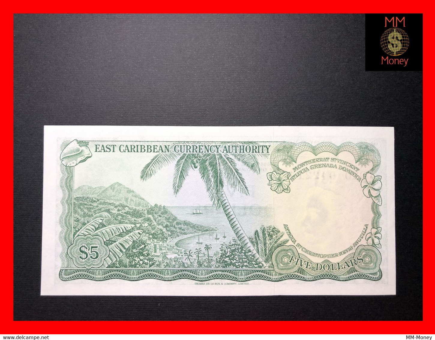 East - Eastern Caribbean  5  $  1983  P. 14  *M*   "Montserrat"   *rare*   AUNC - Caraïbes Orientales