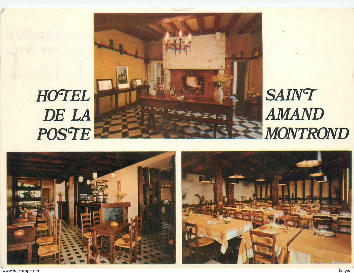 St Amand Montrond - Hôtel De La Poste Multivues - Restaurant Salle à Manger - Saint-Amand-Montrond