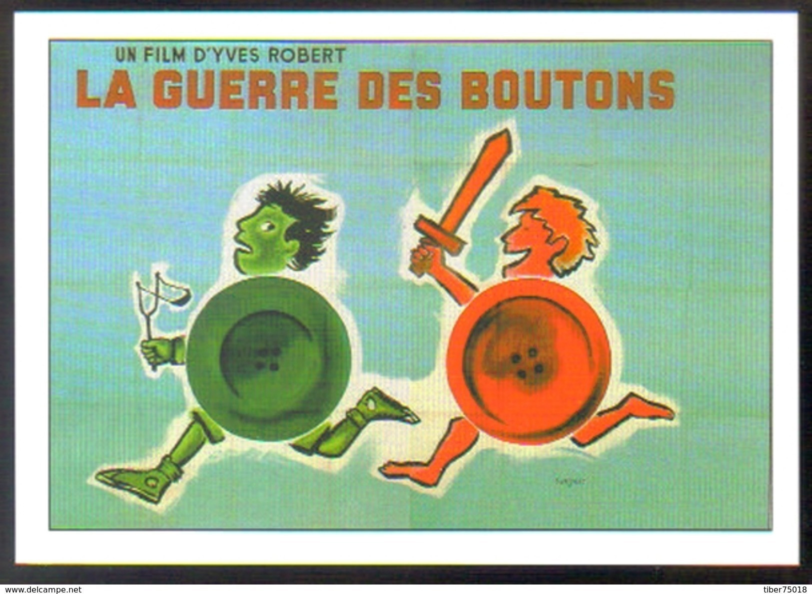 Carte Postale : La Guerre Des Boutons (cinéma Affiche Film) Illustration Savignac - Savignac