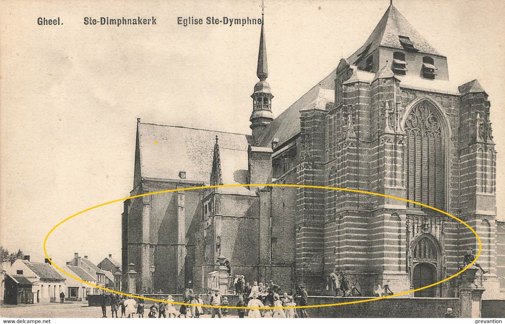 GHEEL - Sinte-Dimphnakerk - Eglise Sainte Dymphne - Carte Très Animée - Geel