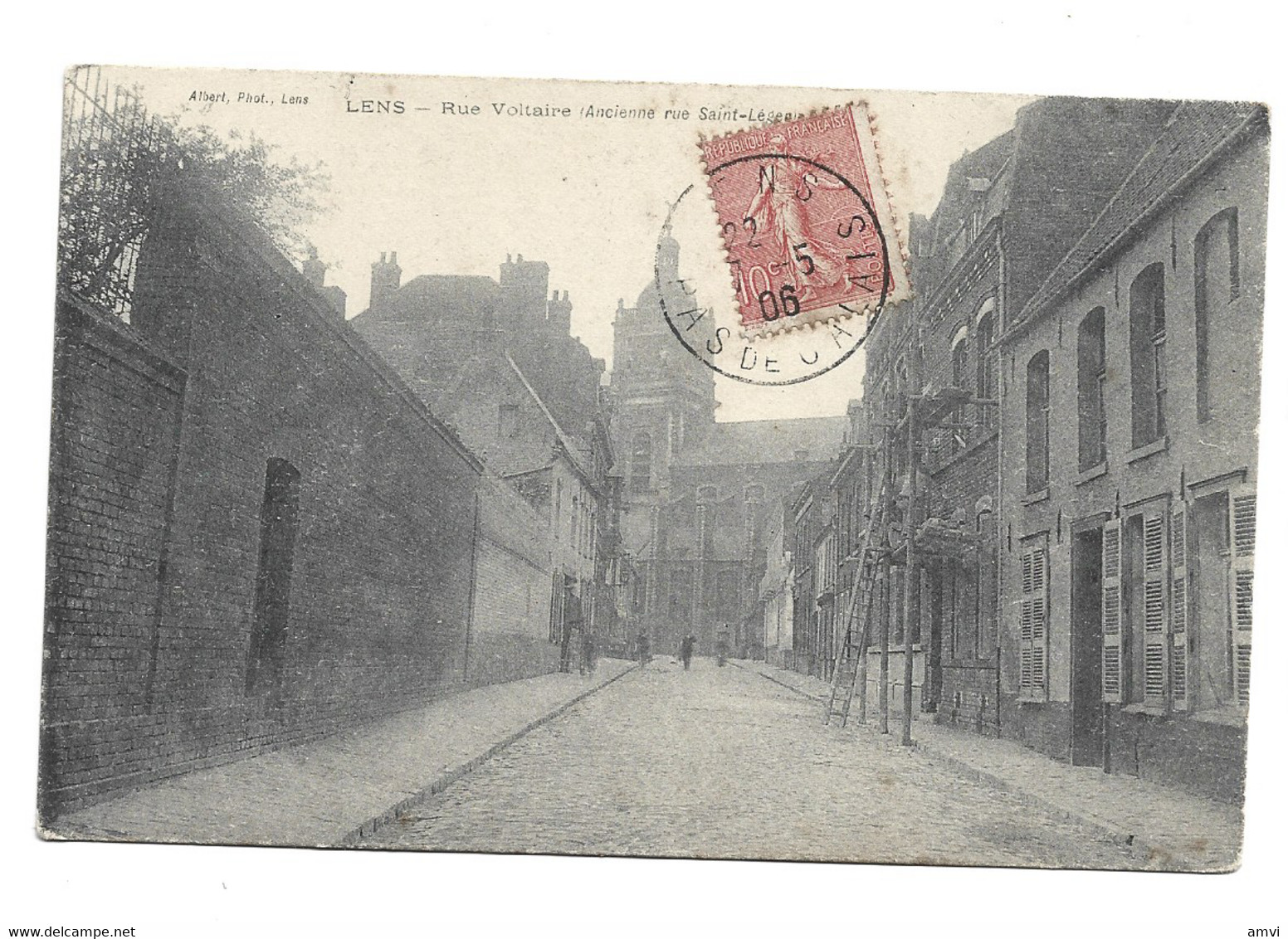 (4647)  Lens, Rue Voltaire Ancienne Rue Saint Leger - Lens