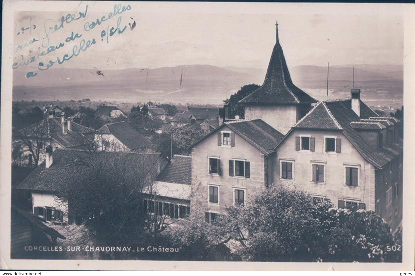 Corcelles Sur Chavornay VD, Le Château (502) - Chavornay