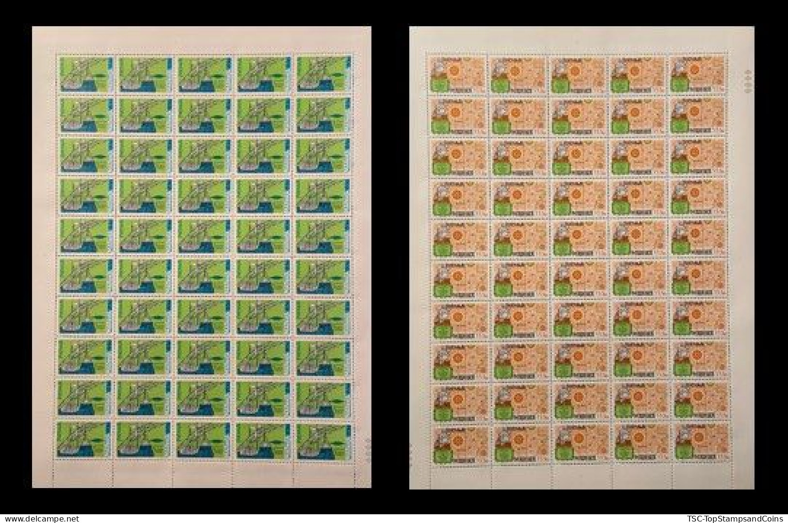 POR@1526-27MNH - Complete Set Of 2 Full Sheets Of 50 MNH Stamps - "Aniv. Descoberta Da Ilha Da Madeira - Portugal - 1981 - Ganze Bögen