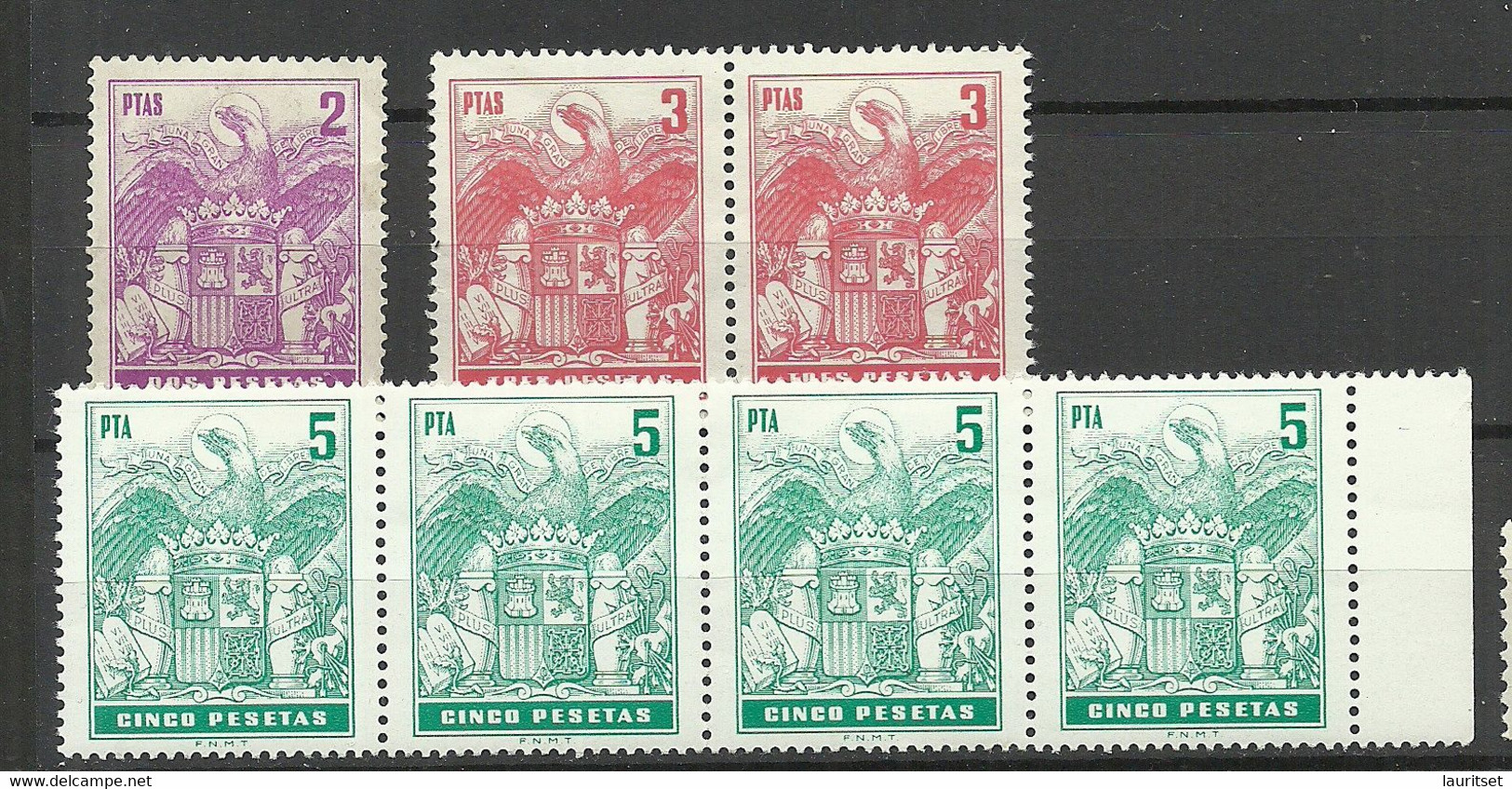 SPAIN Spanien Espana Lot Revenue Tax Stamps MNH - Post-fiscaal