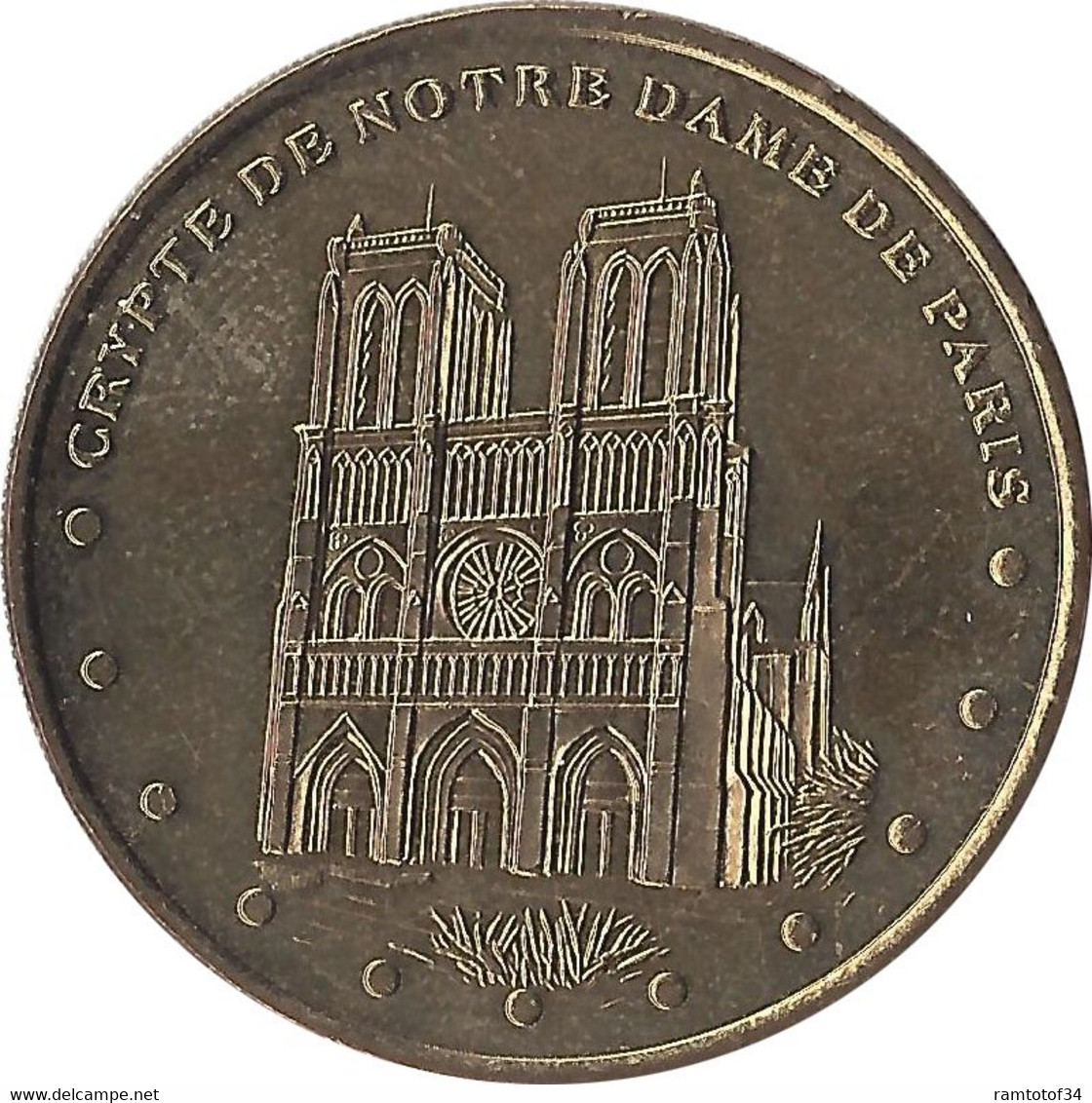 2001 MDP116 - PARIS - Crypte De Notre-Dame De Paris 2 (face Simple) / MONNAIE DE PARIS - 2001