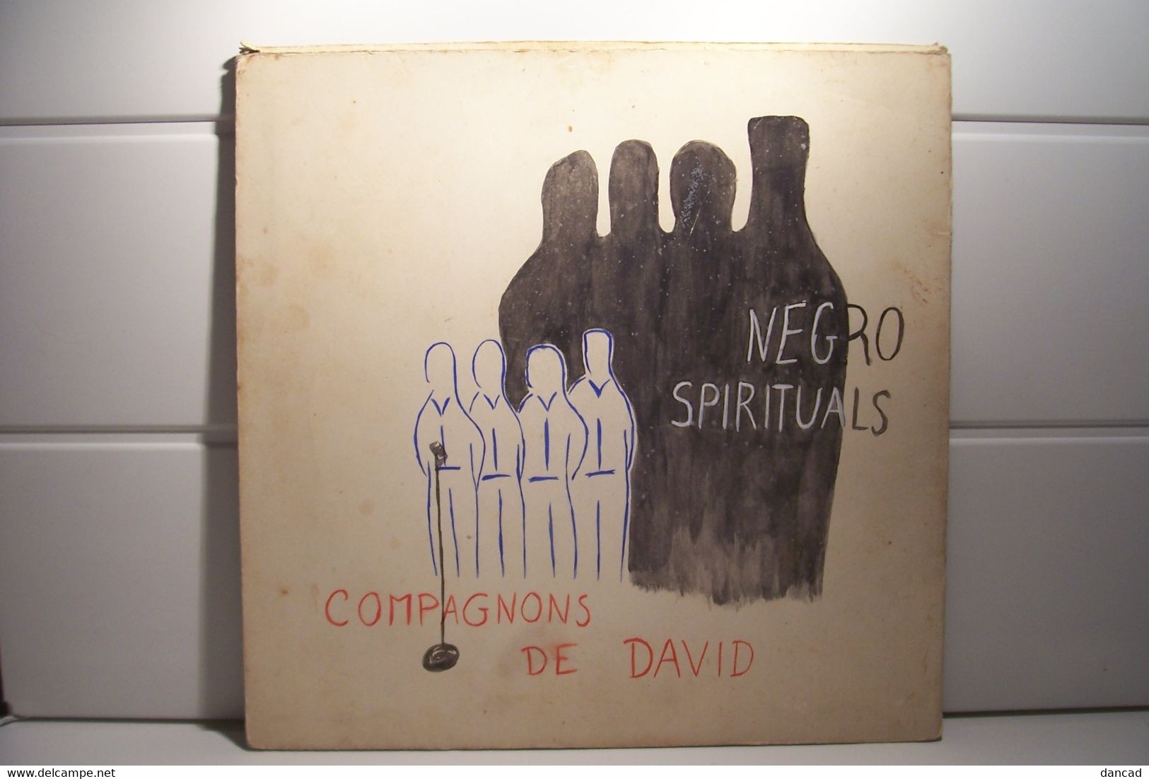 DISQUE  VINYLE - COMPAGNONS DE DAVID - 33 Tours - 25 Cm -( Année 1963) - NEGRO  SPIRITUALS  - - Gospel En Religie