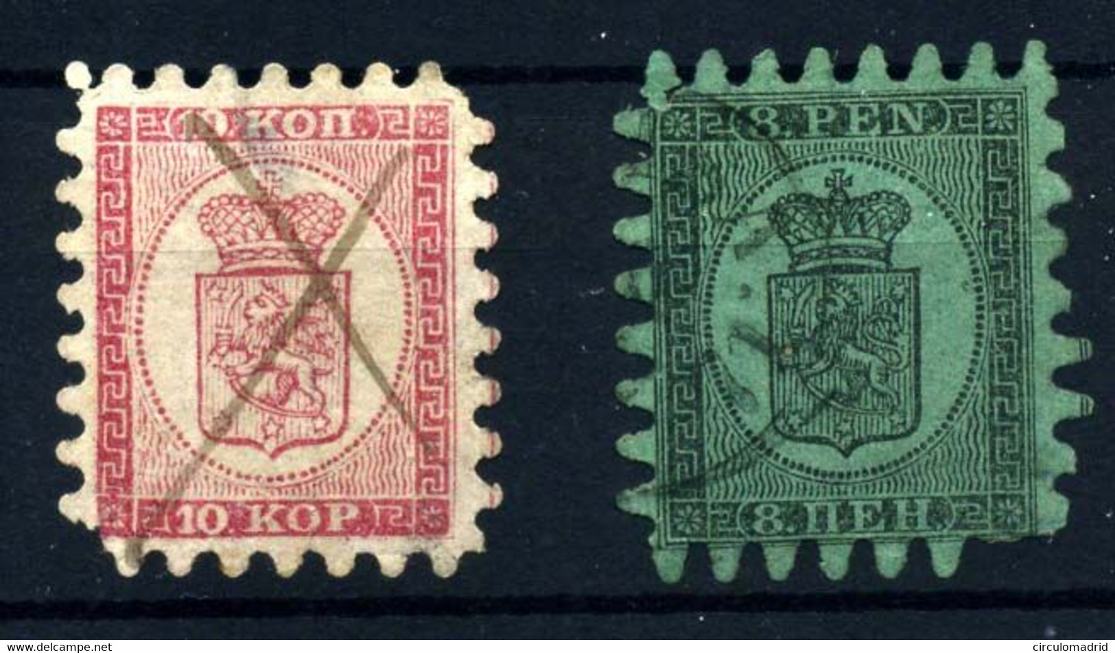 Finlandia Nº4 Y 6. Año 1860-70 - Used Stamps