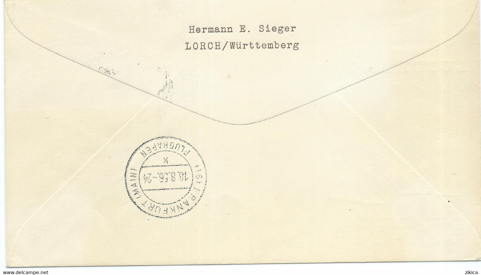 Guatemala Letter Via Germany 1956 The First Flight Sao Paulo - Germany,LUFTHANSA - Storia Postale