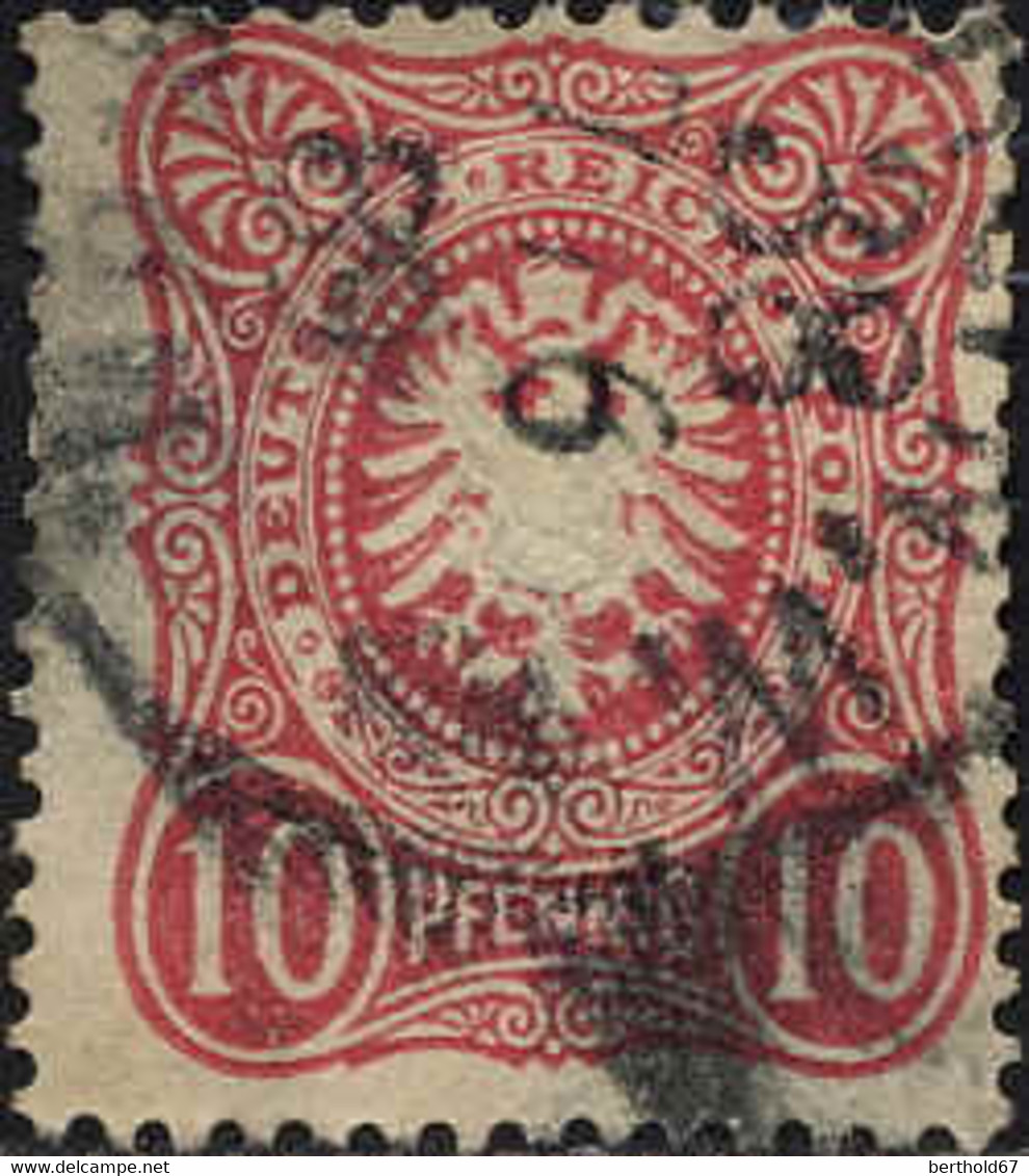 Allemagne Poste Obl Yv: 38 Mi:41 Aigle Impérial (cachet Rond) - Usati