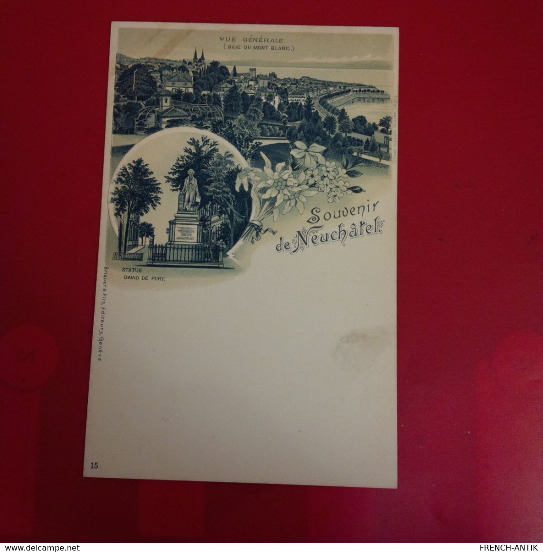 SOUVENIR DE NEUCHATEL LITHOGRAPHIE - Neuchâtel