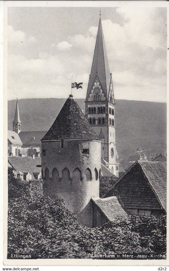 ETTLINGEN - LAUERTURM. - 1934 - Ettlingen