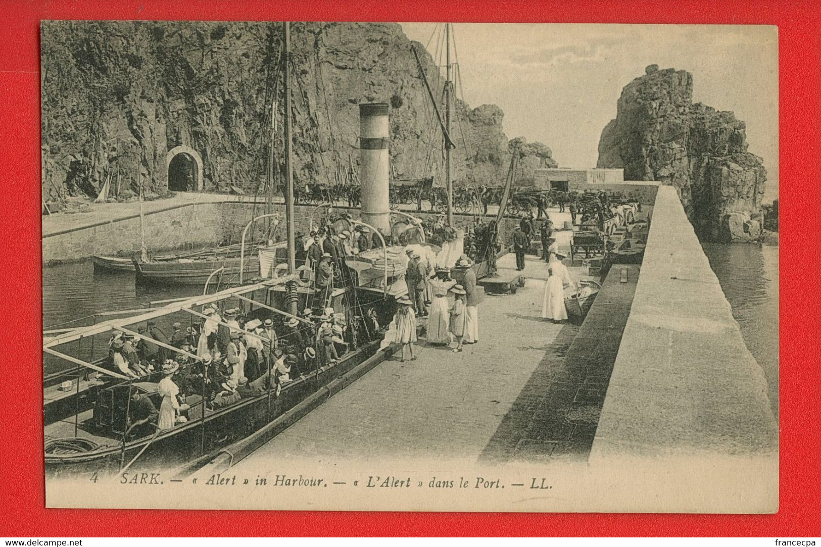 005217 - ROYAUME-UNI - ILE DE SARK - L'ALERT Dans Le Port - Sark