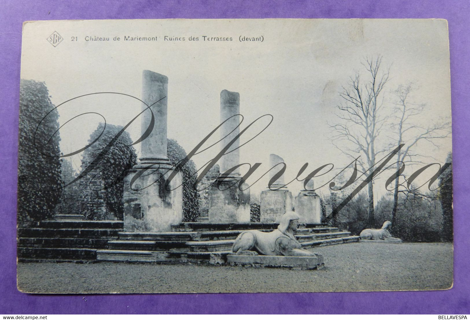 Morlanwelz-Chateau Mariemont. SBP N° 2-21-25 - 3 X Cpa - Morlanwelz