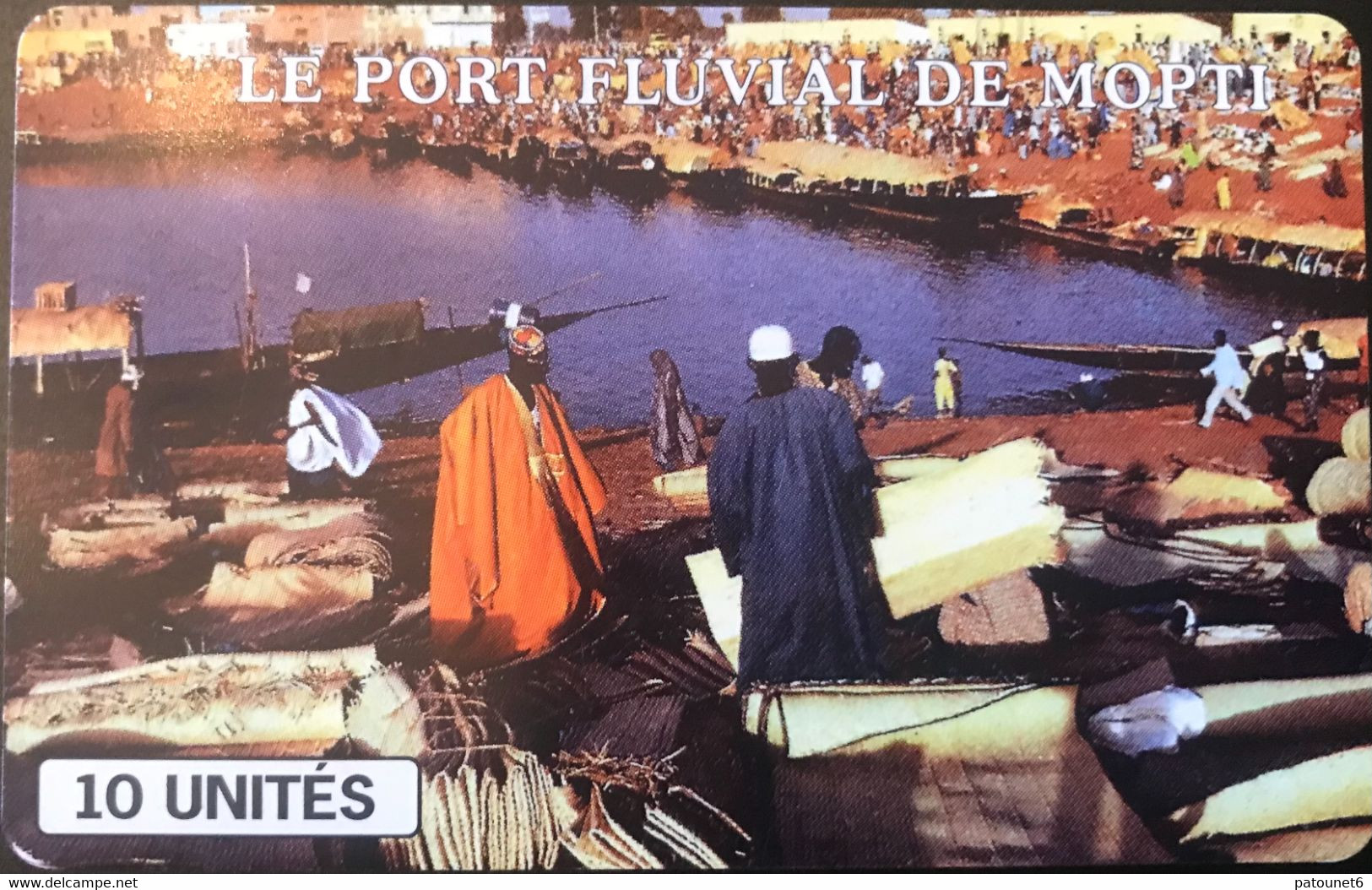 MALI  -  Phonecard  -  SOTELMA  -  SC 7  -  Le PORT FLUVIAL DE MOPTI -  10 Unités - Malí