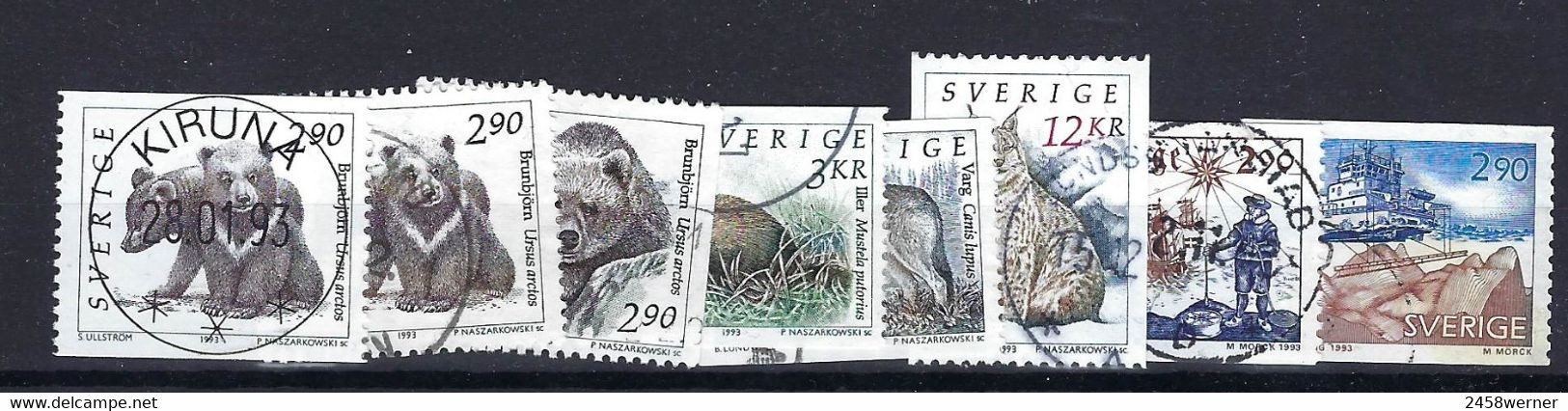 Schweden Lot Aus Dem Jahr 1993 Gestempelt Used - Collections