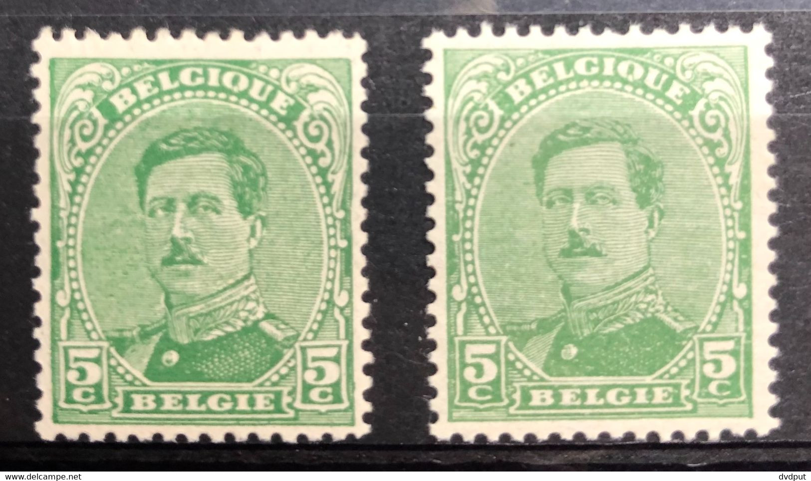 België, 1915, Nr 137, Type 2 En 4, Postfris **, OBP 18€ - 1915-1920 Albert I