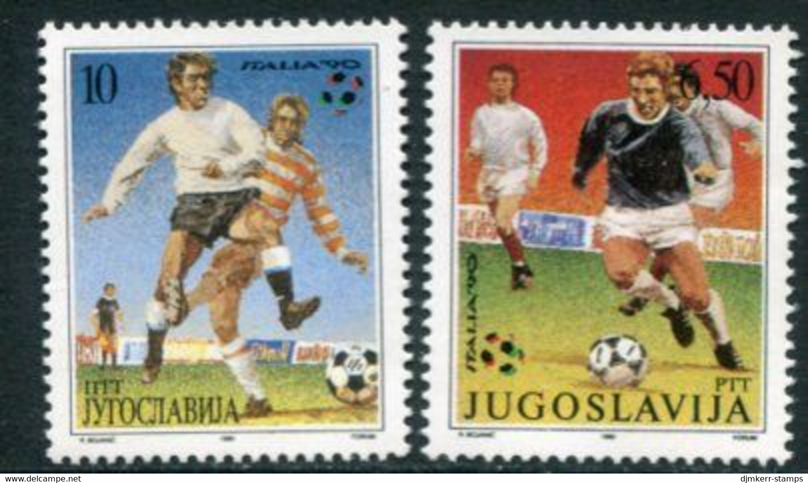 YUGOSLAVIA 1990 Football World Cup, Italy  MNH / **.  Michel 2412-13 - Ungebraucht