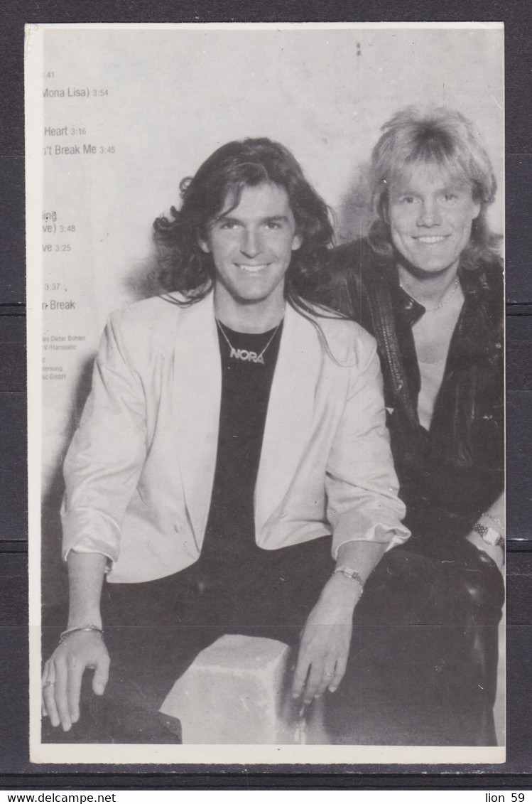 272871 / Modern Talking - German Pop Music Duo Consisting Of Arranger, Producer Dieter Bohlen Singer Thomas Anders Photo - Photos