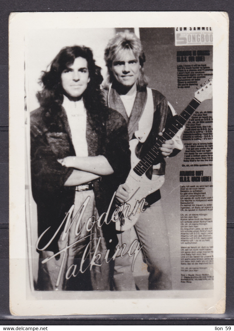 272872 / Modern Talking - German Pop Music Duo Consisting Of Arranger, Producer Dieter Bohlen Singer Thomas Anders Photo - Foto