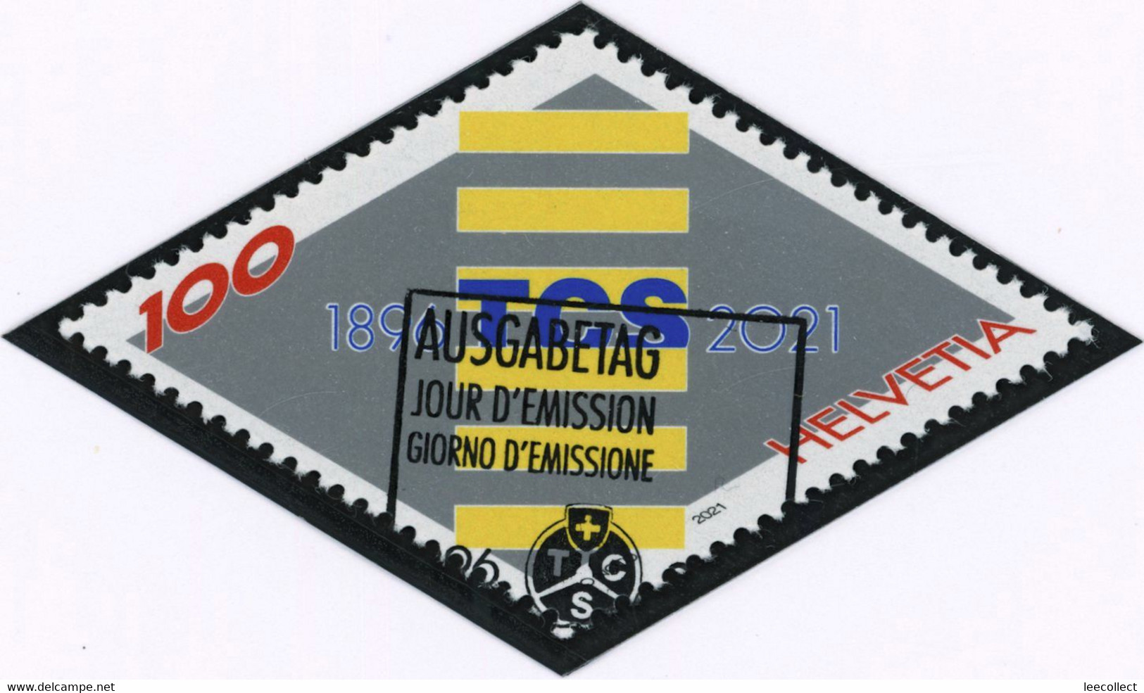 Suisse - 2021 - TCS - Ersttag Stempel ET - Gebraucht