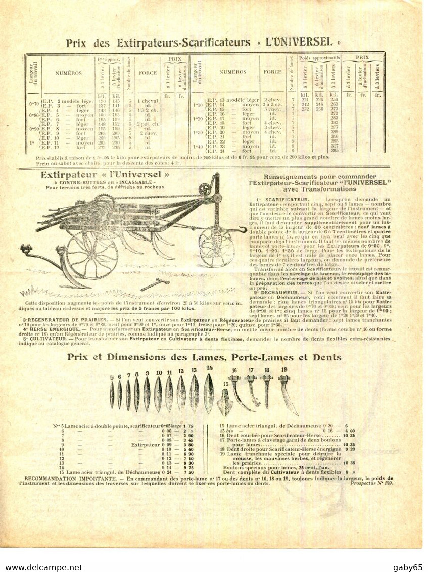 39.JURA.UXELLES.DOCUMENTATION POUR MACHINES AGRICOLES.PILLOT FILS. - Non Classés