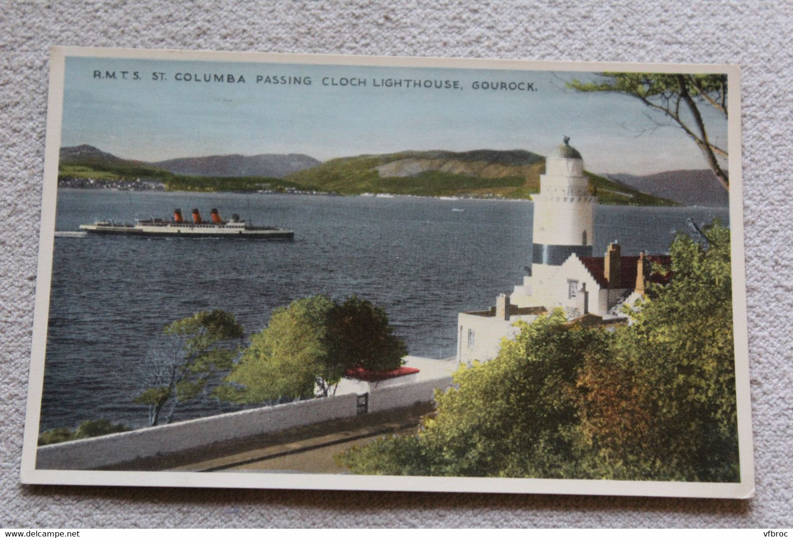 Gourock, St Columbia Passing Cloch Lighthouse, Ecosse - Renfrewshire