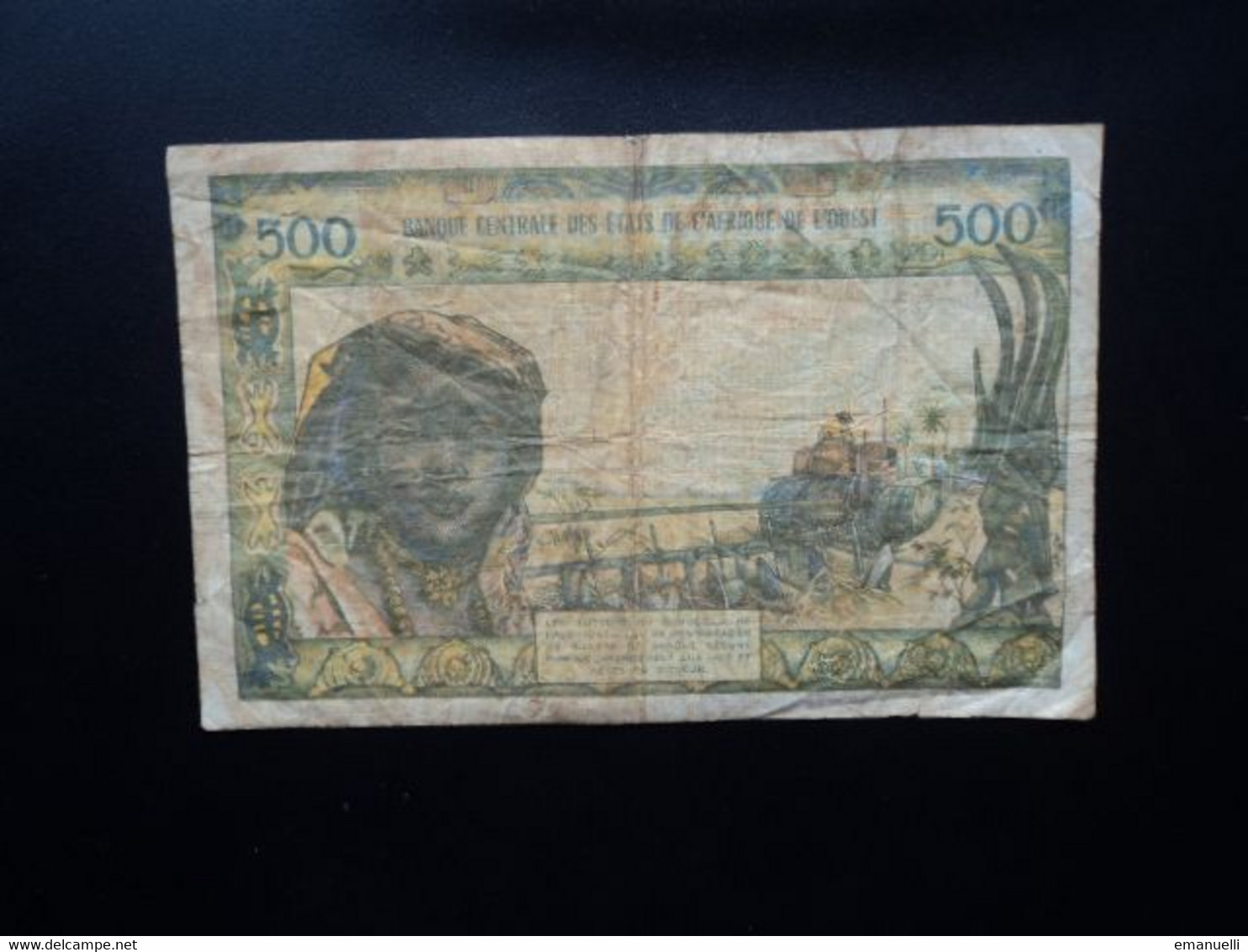 CÔTE D'IVOIRE * : ÉTAT DE L'AFRIQUE DE L'OUEST :  500 FRANCS   ND 1959-64  P 102Aj    TTB * - Elfenbeinküste (Côte D'Ivoire)