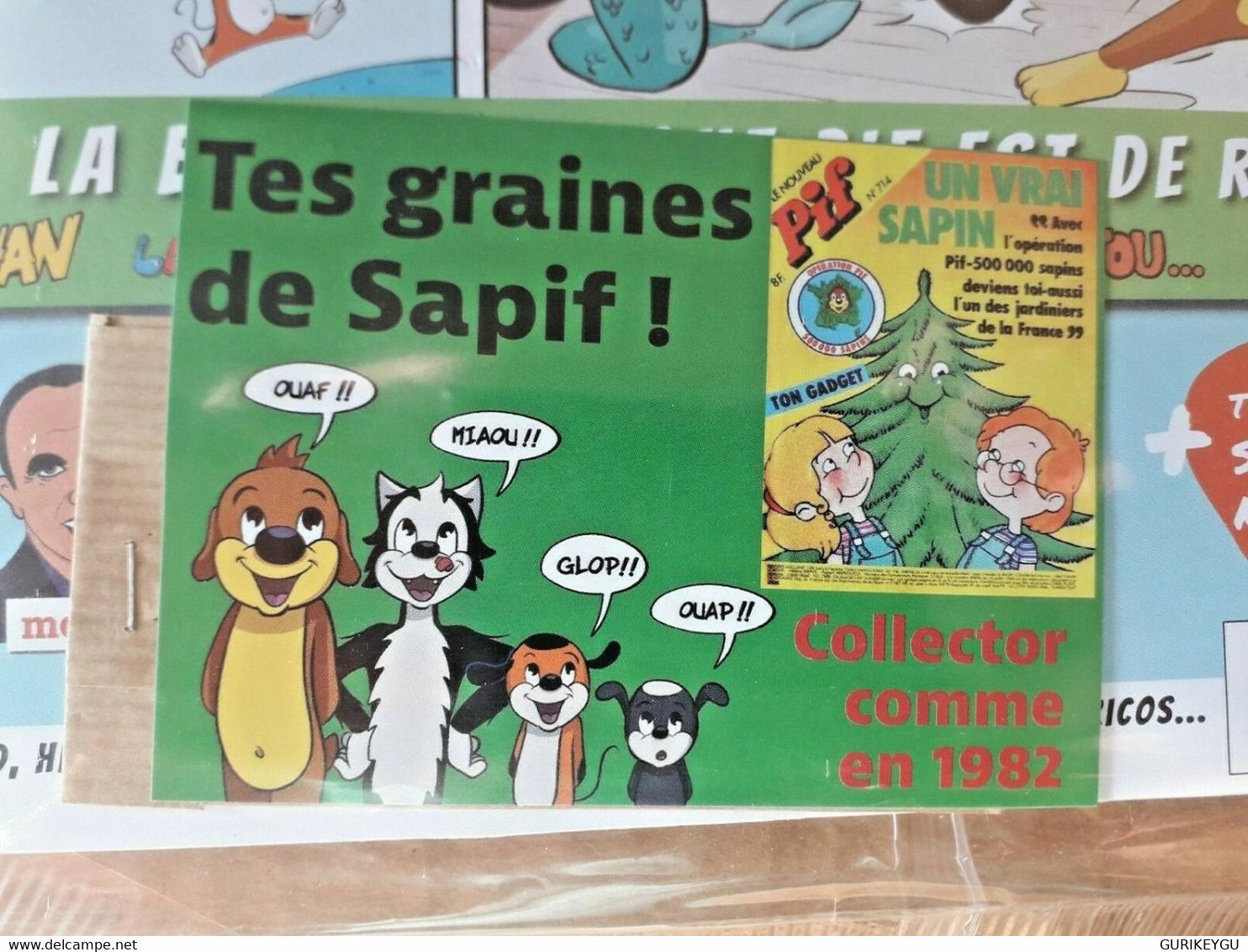 Pif Gadget N° 1 NEUF 16/12/2020 Supplément Graine écolos Réédition Sous Blister - Pif & Hercule