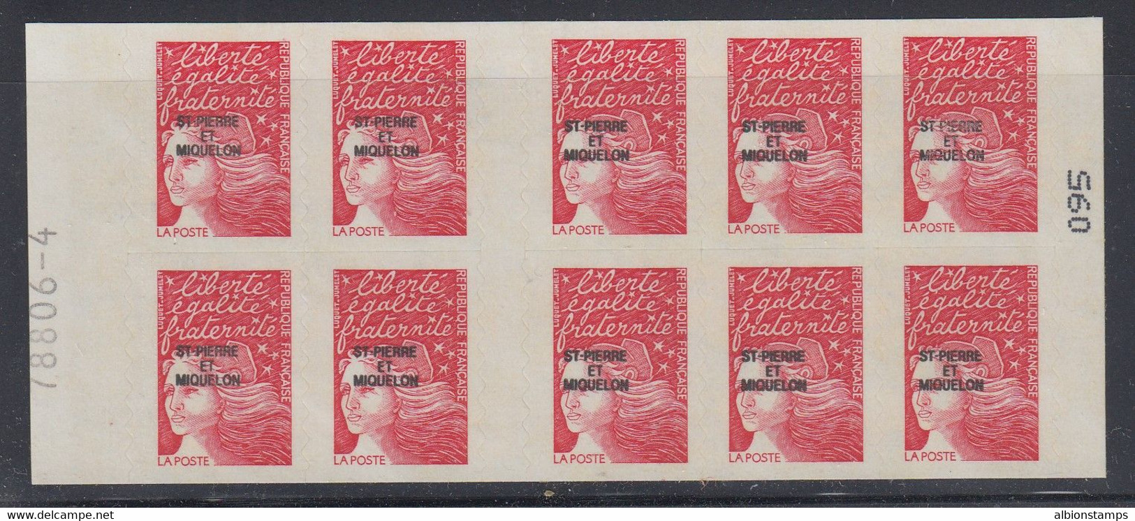 St. Pierre & Miquelon, Scott 664a, MNH Bookletst - Carnets