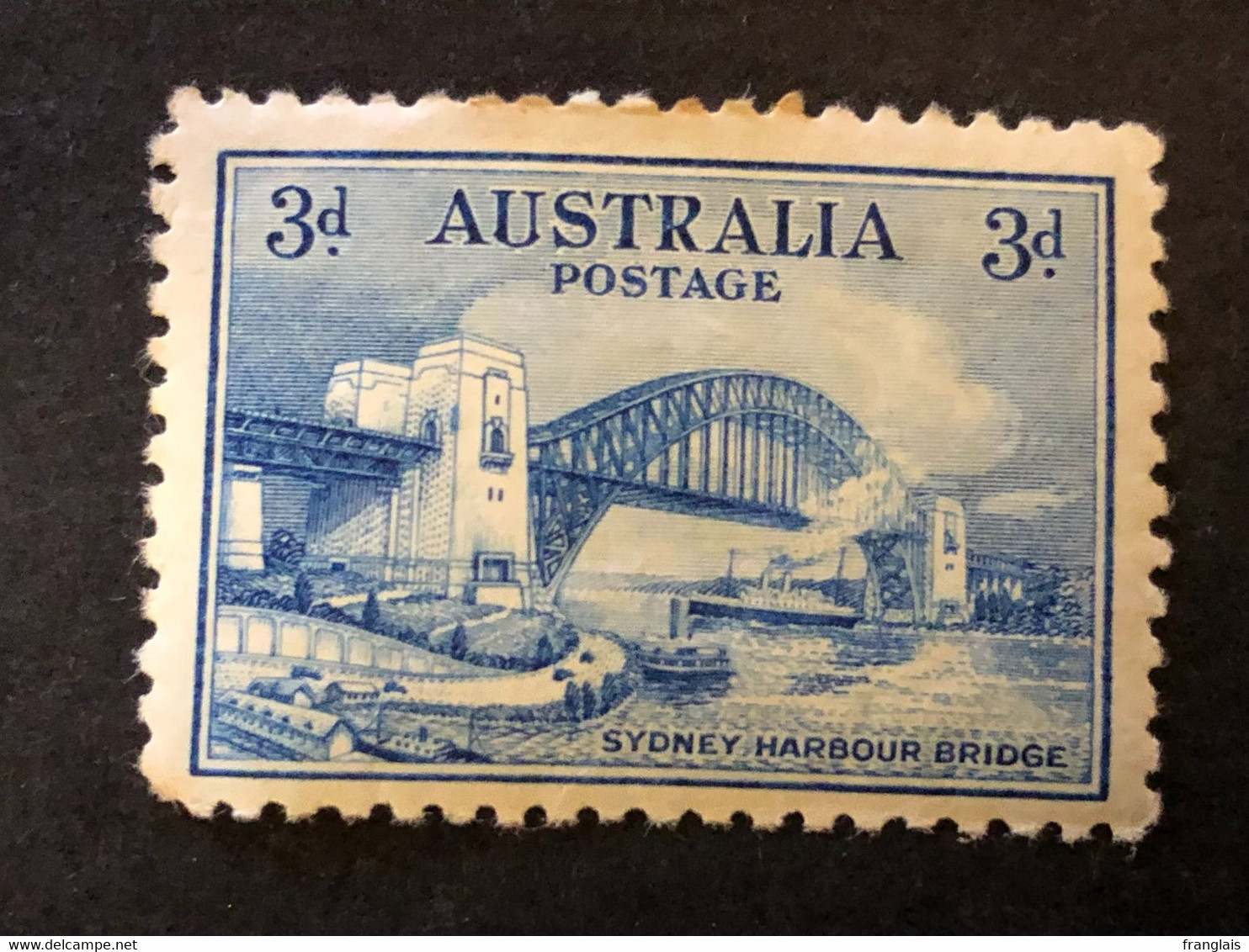 AUSTRALIA  3d Blue  Sydney Bridge  MH* - Ungebraucht