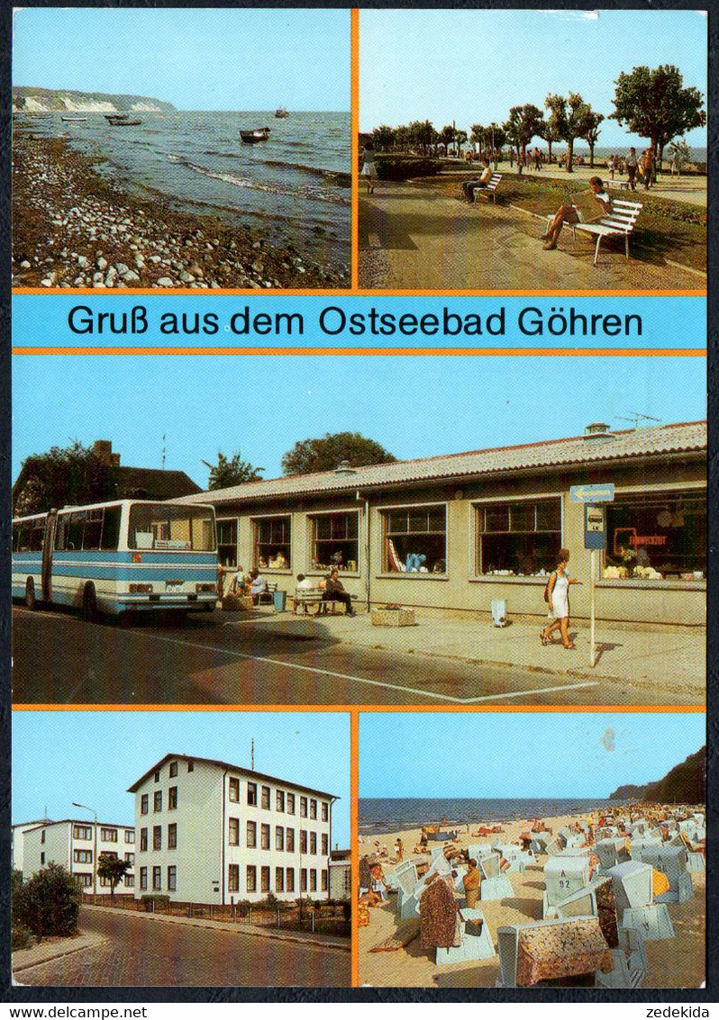 F5106 - Göhren HO Kaufhalle Erholungsheim Seestern Ikarus Omnibus - Verlag Bild Und Heimat Reichenbach - Goehren