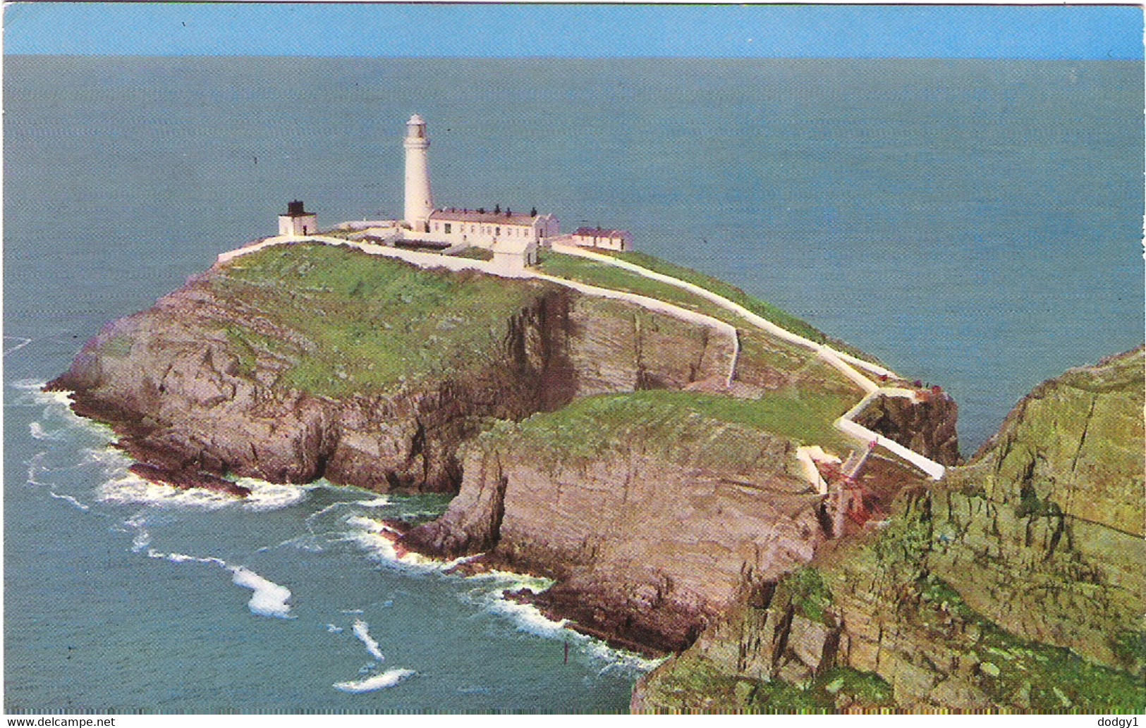 SOUTH STACK LIGHTHOUSE, ANGLESEY, WALES. Circa 1968 USED POSTCARD Ap9 - Anglesey