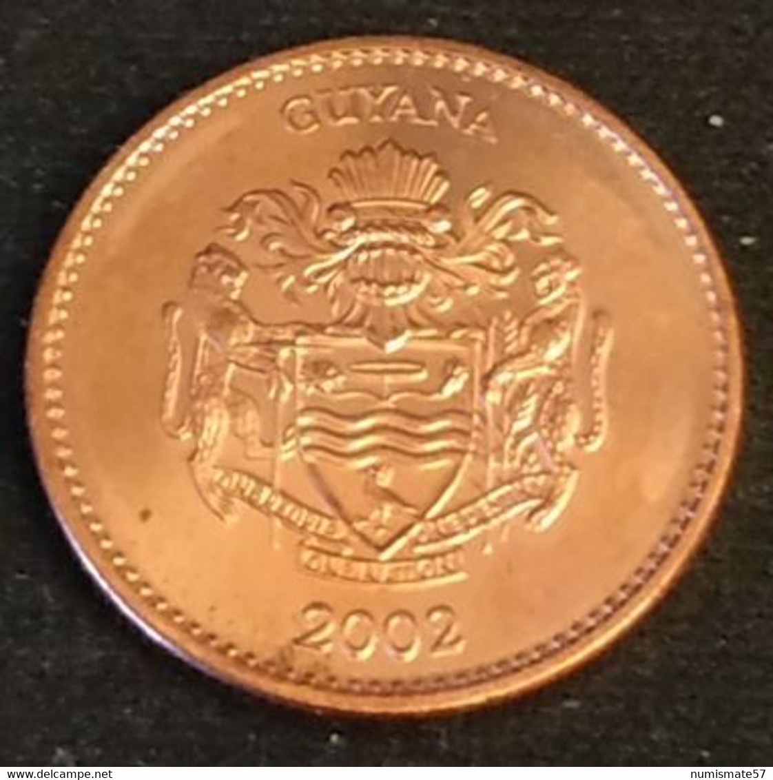 GUYANA - 1  DOLLAR 2002 - KM 50 - RICE HARVEST - Guyana
